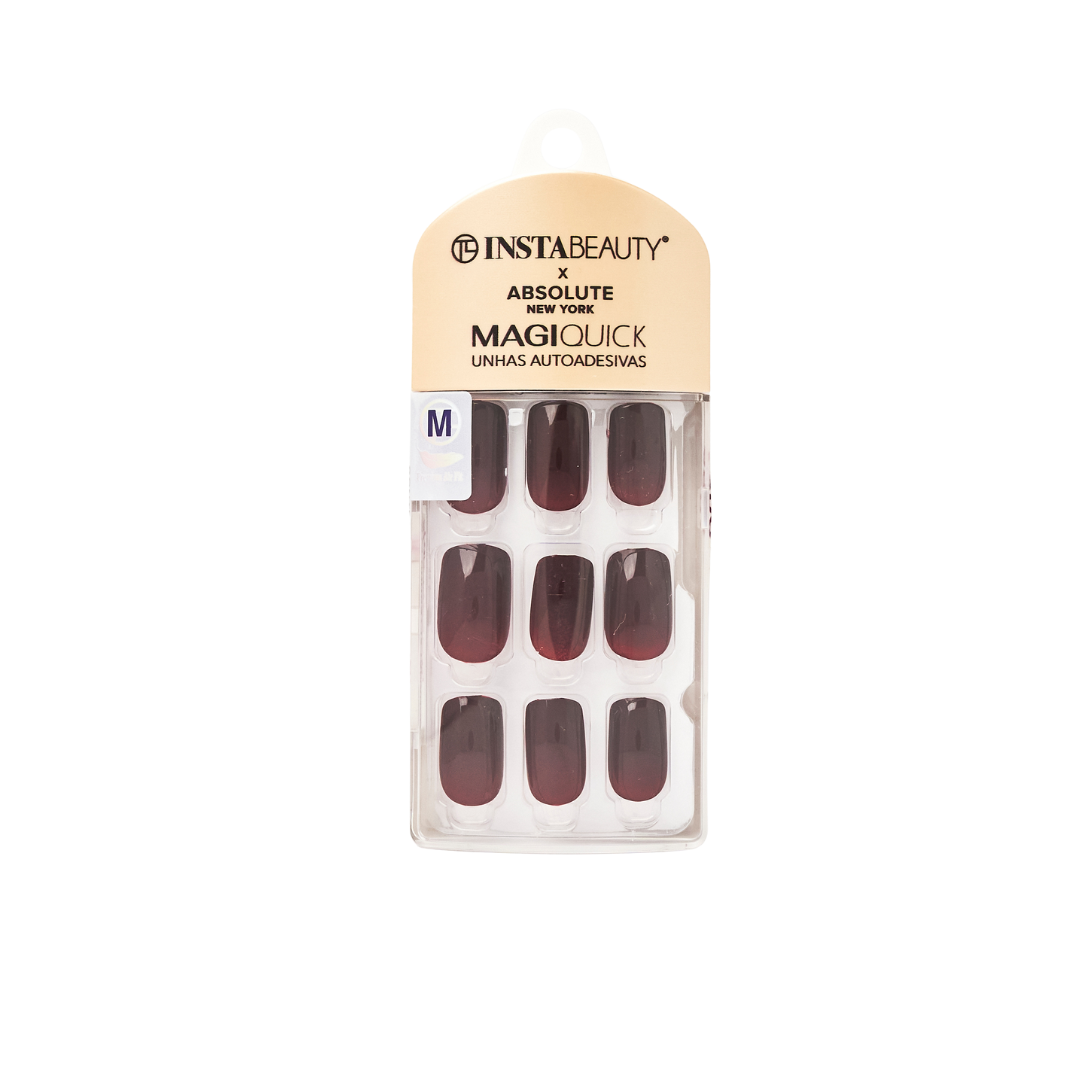 Unhas Autoadesivas - Wine Red M
