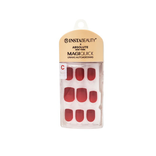 Unhas autoadesivas - Wine Red C